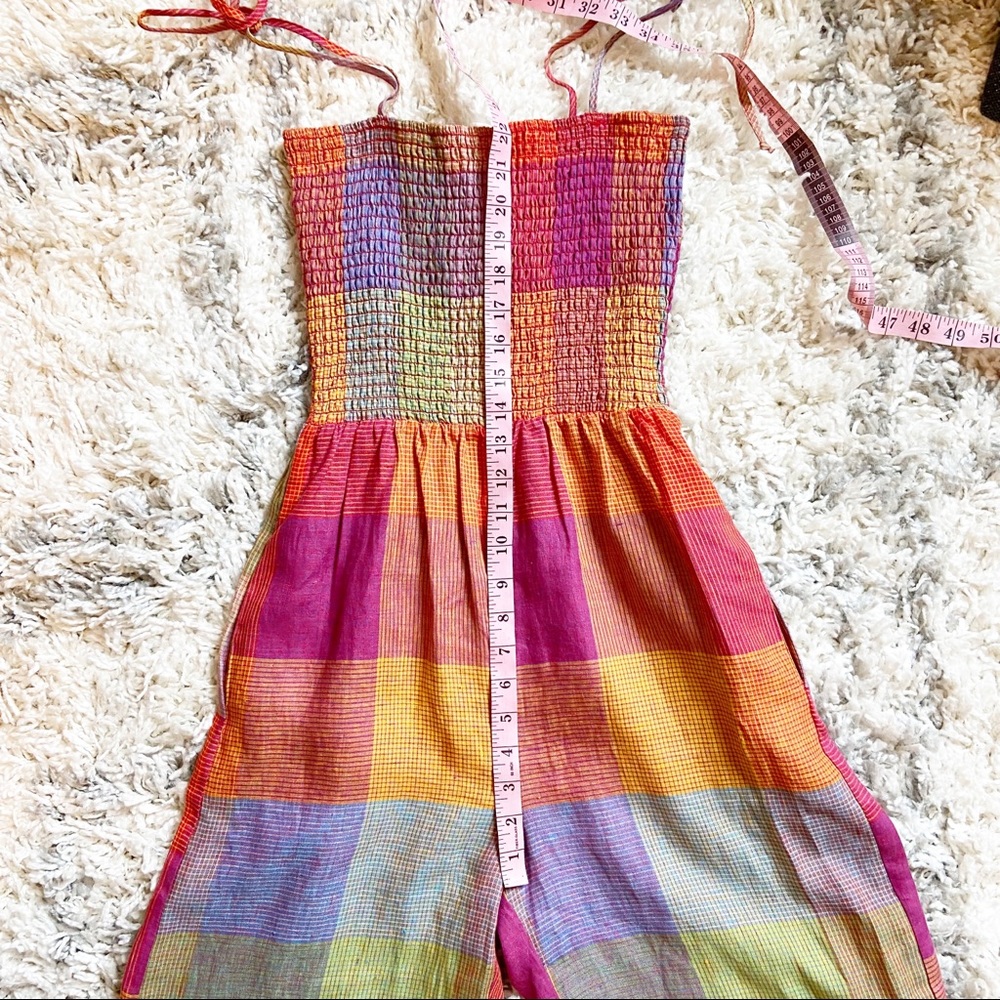 Anthropologie Multicolor Plaid Jumpsuit - Picture 13 of 15